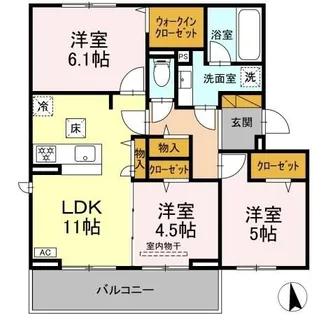 Maison Amie A【1階】の間取り