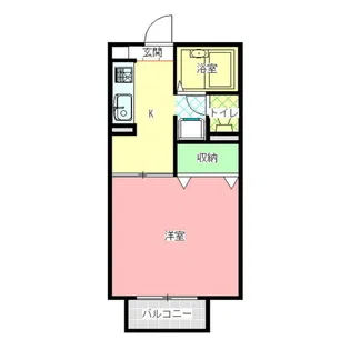 ディアコートB棟【1階】の間取り