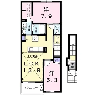 ポートソレイユ【2階】の間取り