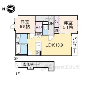 CHARME【2階】の間取り