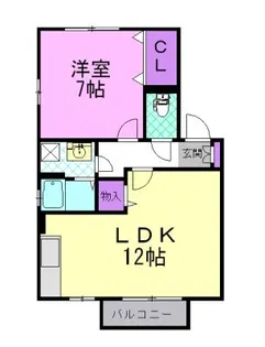 ルミエール B【2階】の間取り