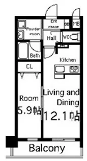 KOUKEN BLDG.【6階】の間取り