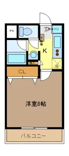 フォルテシムラB【3階】の間取り
