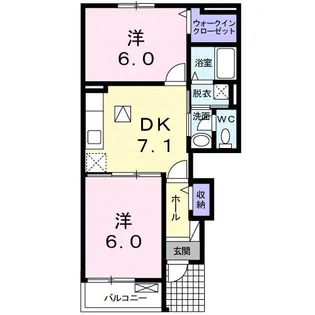 サンリット・カーサ【1階】の間取り