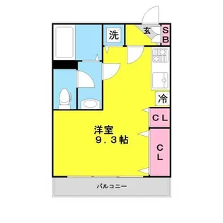 ハイツ音羽【5階】の間取り
