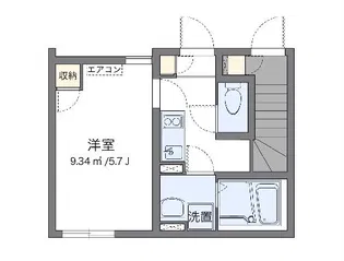 クレイノ白樺【1階】の間取り