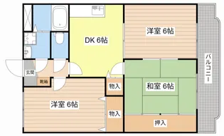 ユーミー西城南【3階】の間取り