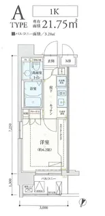リヴシティ横濱弘明寺【3階】の間取り