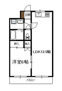 オメガシティ【5階】の間取り