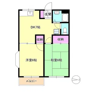 ファミーユ八王子【2階】の間取り
