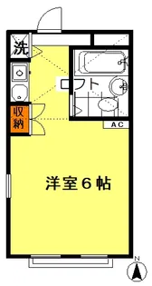 グリーンコーポ梶野【2階】の間取り
