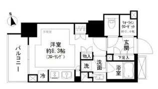 パークリュクス虎ノ門【13階】の間取り
