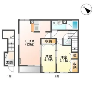 クレシアコーポ【2階】の間取り