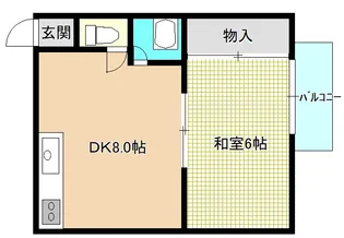 ジュネス明光C【2階】の間取り