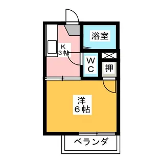 WESTみずほ【1階】の間取り