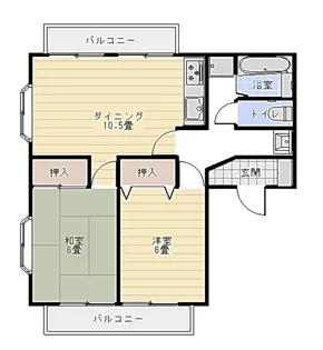 コーポ梅田【2階】の間取り