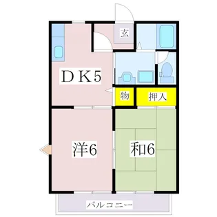 鹿児島県鹿児島市桜ヶ丘7【アパート】の間取り