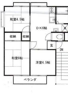 メゾンドマキ【2階】の間取り