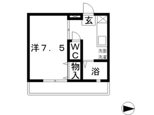 ガーディニアシティ・セントラル【3階】の間取り