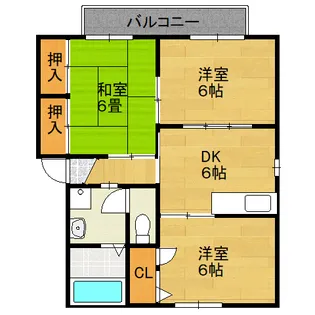 宇恵の杜B(うえのもり)【1階】の間取り