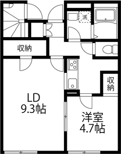 ミルキーウェイ【1階】の間取り