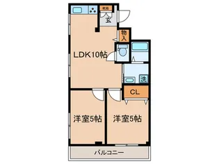 トーコープレジデント【2階】の間取り