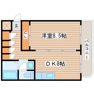 サンシャイン高砂駅前【4階】の間取り