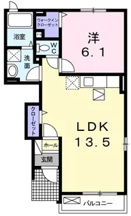 ガーデンヒルズA【1階】の間取り