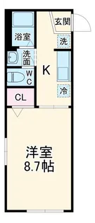 ル・ミルグリー【2階】の間取り