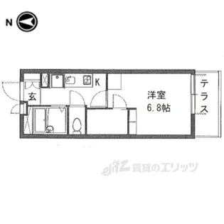 レオパレスオリーブ【1階】の間取り