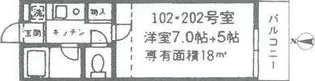 セントハイムつつじヶ丘壱番館【1階】の間取り