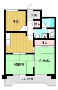 角野マンション【4階】の間取り