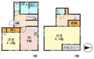 東京都葛飾区水元1【一戸建】の間取り