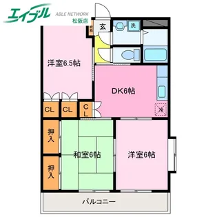 アニバーサリー【1階】の間取り