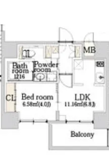 1LDKの間取り画像