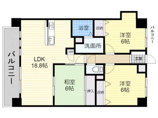 ROYAL HILLS中春日【2階】の間取り