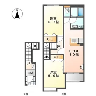 レジデンスY II【2階】の間取り