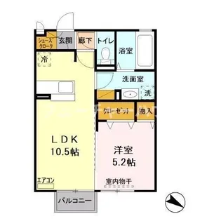 グリシーヌ【2階】の間取り