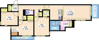 ブラッサム東海岸【2階】の間取り