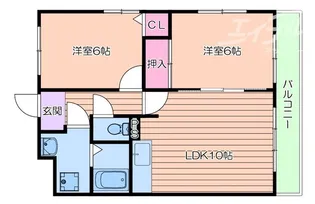 ルミエール千里山【1階】の間取り