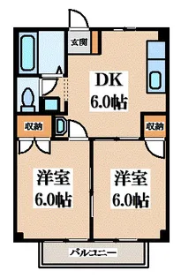 サンライフイナバ【1階】の間取り