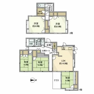 東京都稲城市平尾2【一戸建】の間取り