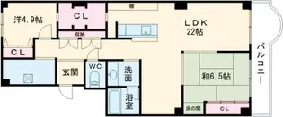 熊内台セントポリア【10階】の間取り