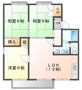 ヴァンサンカン【1階】の間取り