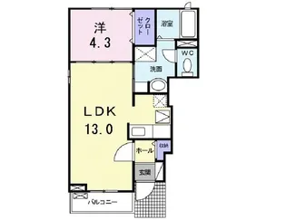 茨城県土浦市永国【アパート】の間取り