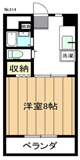フジタハイツ【3階】の間取り