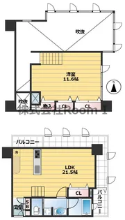 1LDKの間取り画像