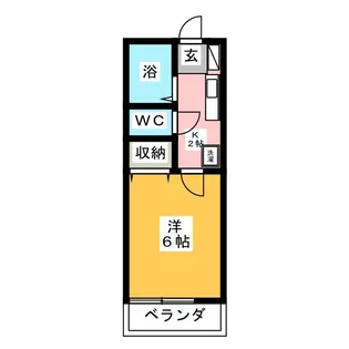 ベルビュー六会【2階】の間取り