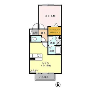 グランディール【2階】の間取り