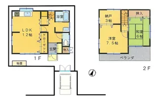 埼玉県志木市中宗岡4【一戸建】の間取り